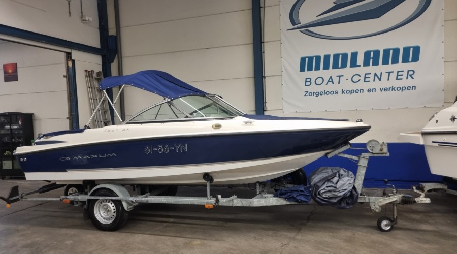 Zeer nette Maxum 1800 MX uit 2008 met trailer