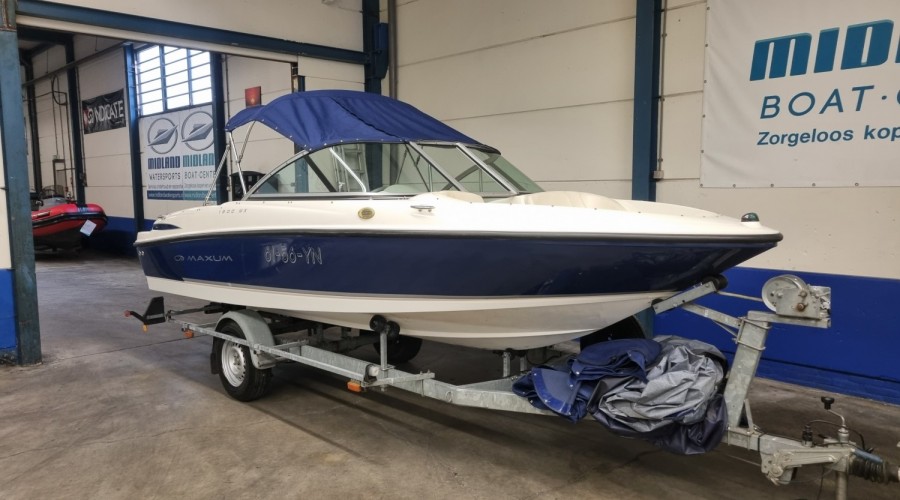 Zeer nette Maxum 1800 MX uit 2008 met trailer